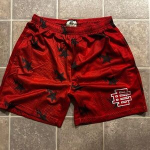 Eric Emanuel Red and Black Star Shorts